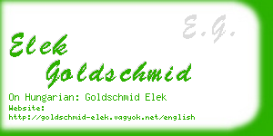 elek goldschmid business card